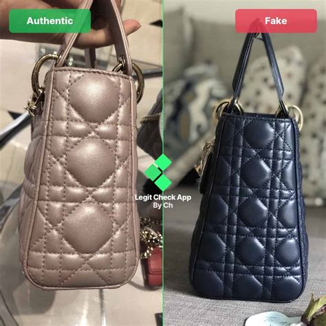 real vs fake lady dior|dior bag false.